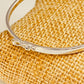 ZP1015 Esclava Lisa Finita con Broche Baño Plata
