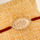 ZP3012 Pulsera Macramé Colores Diferentes Conectores Baño Plata