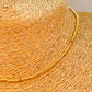 ZO4054 Collar Mini Bolitas 2 mm y Agua Marina y Cuarzo Rosa 2 mm Largo 40 cm y extensor 5 cm Collar Baño Oro
