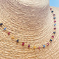 ZO4037 Collar Entorchado Zafiros 40 cm mas extensor 5 cm Baño Oro