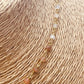 ZO4040 Collar Entorchado Piedra Luna 40 cm mas extensor Baño Oro