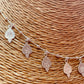 ZP4043 Collar Cadena Bolitas Accesorio Baño Plata