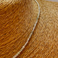 ZP4027 Collar Mostacillas Amazonita Baño Plata