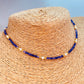 Joyas Bañadas en Oro ZO4062 Collar Amatista 2 mm Perlas 3 mm y Bolitas 2 mm Largo 40 cm y extensor de 5 cm Collar Baño Oro