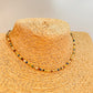 ZO4066 Collar Mix de Piedras 2 mm y Mini Mostacillas 1.2 mm Largo 40 cm y extensor de 5 cm Collar Baño Oro