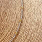 ZO4016 Collar Bolitas Labradorita Cruz con Circones Baño Oro