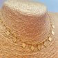 ZO4024 Collar Cadena Bolitas Accesorio Baño Oro