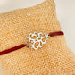 ZP3012 Pulsera Macramé Colores Diferentes Conectores Baño Plata
