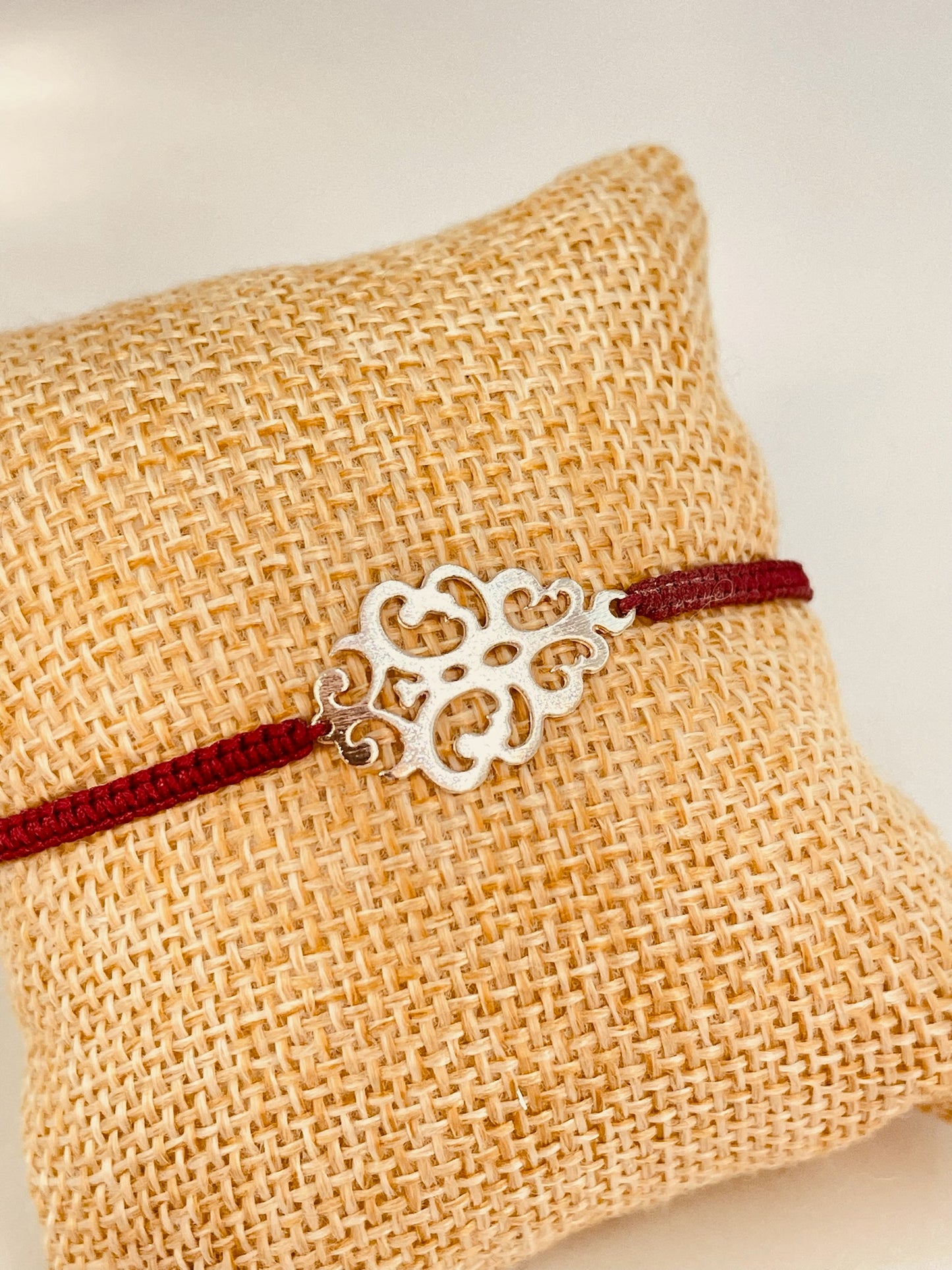 ZP3012 Pulsera Macramé Colores Diferentes Conectores Baño Plata