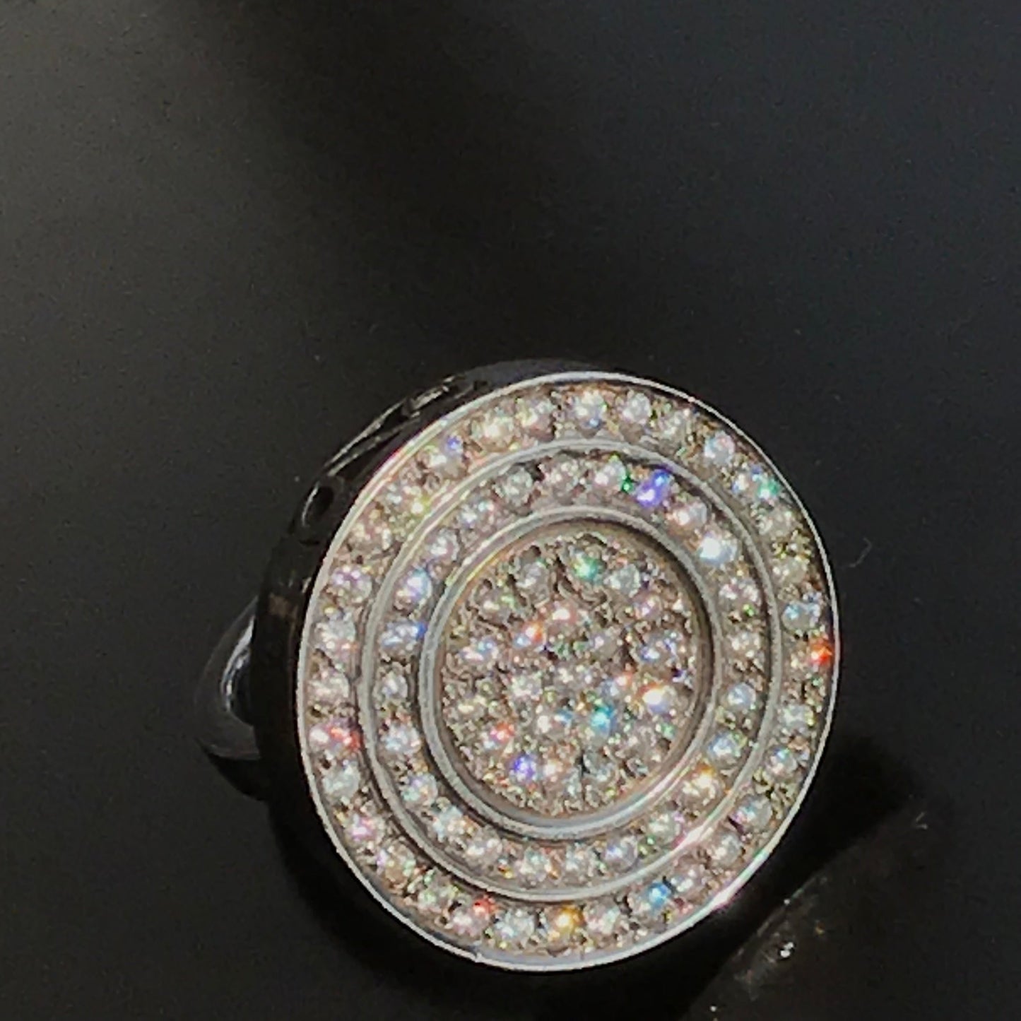 ZAJ16 Anillo Cabezal Circular 20mm Micro Circones Suizos Plata